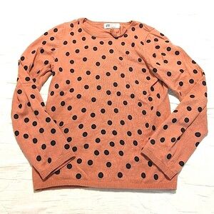 H&M Polka Dot Sweater Girls size 8/10